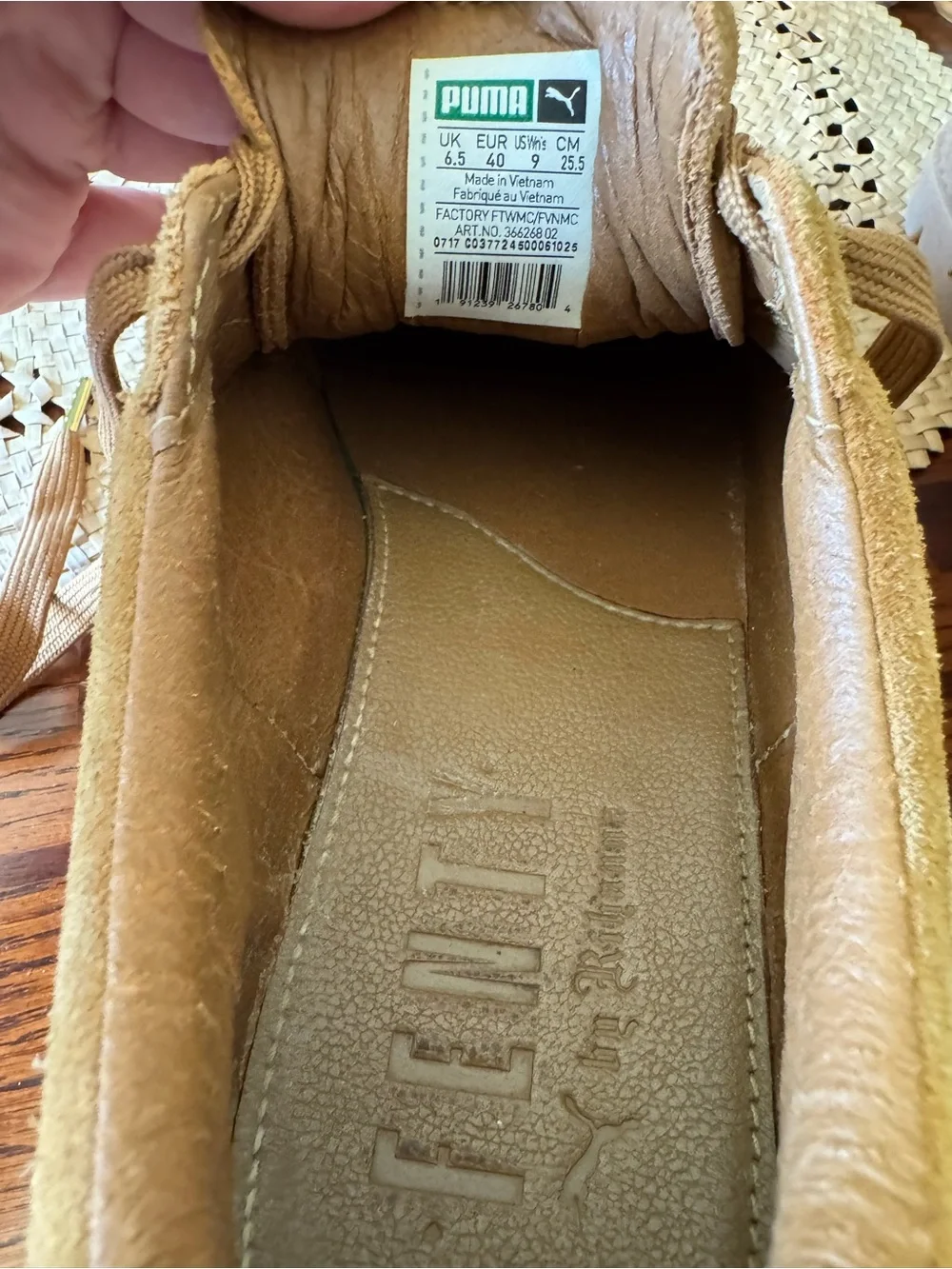 Fenty Rihanna X Puma Sz 9 Cleated Creeper Brown Suede Platform Sneakers Women’s